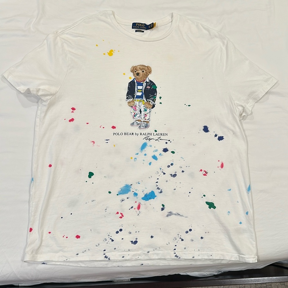 Limited Edition Short Sleeve Polo Bear Shirt, X-Large. NEVER WORN